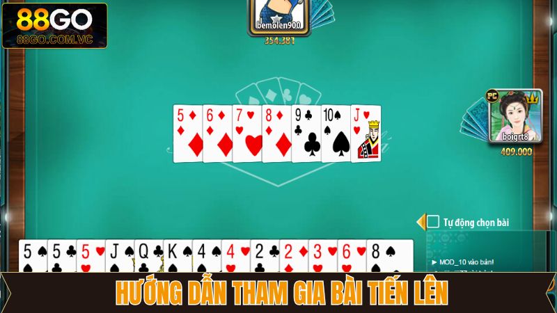 Bài Tiến Lên Go88 - Trải Nghiệm Game Bài Đình Đám Đỉnh Cao 4 Quy trình tham gia tiến lên chi tiết nên nắm